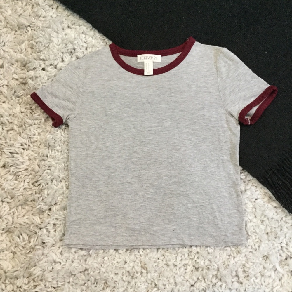 Forever 21 Grey Crop Top